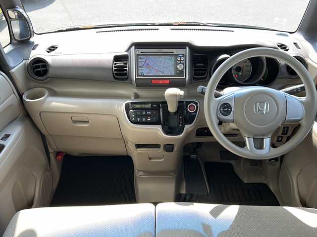 ホンダ Ｎ ＢＯＸ G Lパッケージ 岐阜県 2012(平24)年 5.7万km プレミアムブロンズパール 登録時走行距離56726km/純正ナビ　/ワンセグテレビ　/両側電動ドア　/バックモニター　/プッシュスタート/パワーウィンドウ/パワーステアリング/スマートキー/ＣＤ可　/ＳＤミュージックサーバー　/ＥＴＣ/ベンチシート　/フルフラットシート/純正フロアマット/ABS　/横滑り防止装置/ハロゲンヘッドライト/SRSエアバック（運転席・助手席）