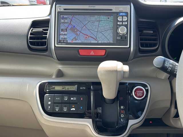 ホンダ Ｎ ＢＯＸ G Lパッケージ 岐阜県 2012(平24)年 5.7万km プレミアムブロンズパール 登録時走行距離56726km/純正ナビ　/ワンセグテレビ　/両側電動ドア　/バックモニター　/プッシュスタート/パワーウィンドウ/パワーステアリング/スマートキー/ＣＤ可　/ＳＤミュージックサーバー　/ＥＴＣ/ベンチシート　/フルフラットシート/純正フロアマット/ABS　/横滑り防止装置/ハロゲンヘッドライト/SRSエアバック（運転席・助手席）