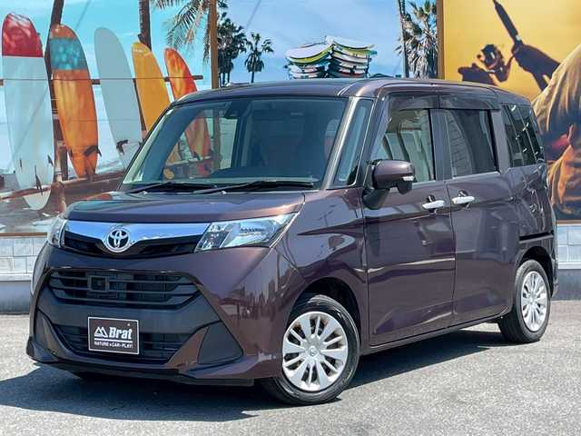 トヨタ タンク G S 宮崎県 2018(平30)年 6.5万km 茶 両側パワースライド/バイザー/スマートキー/純正オーディオ（ラジオ、CD、AUX）/クルコン/ブレーキサポート/アイストップ/LEDライト/純正フロアマット/ETC/バックソナー/Rドアサンシェード