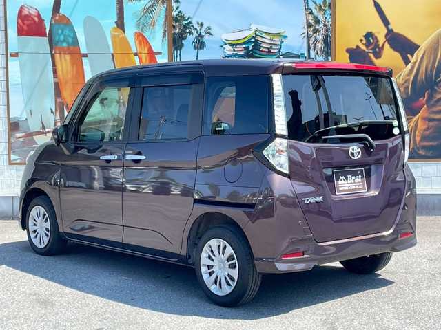 トヨタ タンク G S 宮崎県 2018(平30)年 6.5万km 茶 両側パワースライド/バイザー/スマートキー/純正オーディオ（ラジオ、CD、AUX）/クルコン/ブレーキサポート/アイストップ/LEDライト/純正フロアマット/ETC/バックソナー/Rドアサンシェード