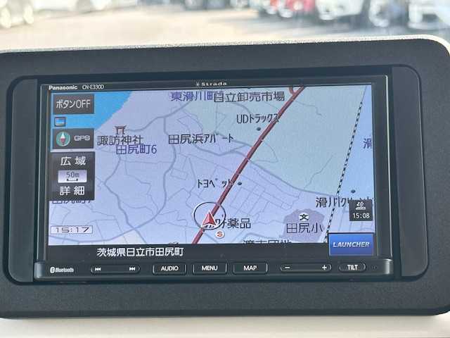 ダイハツ ムーヴ キャンバス ストライプス G 茨城県 2022(令4)年 1.5万km シャイニングホワイトパール/ファインミントメタリック 社外SDナビ/(BT/AM/FM/CD)/フルセグTV /バックカメラ /ETC /D席N席シートヒーター /両側パワースライドドア /コーナーセンサー前後 /LEDヘッドライト /オートライト /プッシュスタート /アイドリングストップ /取扱説明書/保証書/パーキングアシスト/パワーウィンドウ/パワーステアリング