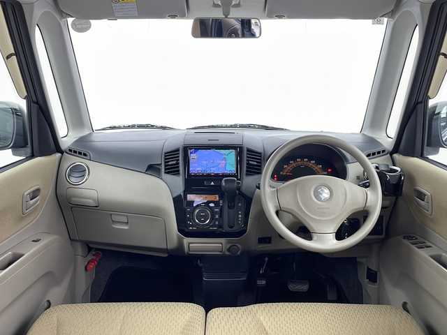 スズキ パレット X 愛知県 2011(平23)年 10.6万km ブルーイッシュブラックパール3 社外HDDナビ/・AM/FM/フルセグTV/CD/DVD/BT/USB/片側パワースライドドア/プッシュスタート/ETC/フルフラットシート/ベンチシート/HIDヘッドライト/電動ミラー/社外フロアマット/オートエアコン/ドアバイザー/W＋Sエアバック