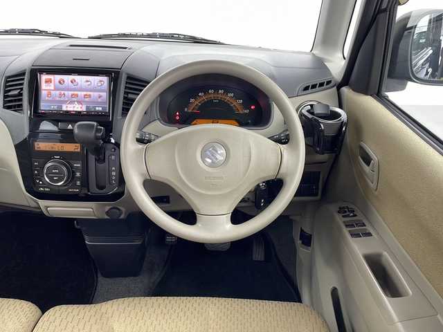 スズキ パレット X 愛知県 2011(平23)年 10.6万km ブルーイッシュブラックパール3 社外HDDナビ/・AM/FM/フルセグTV/CD/DVD/BT/USB/片側パワースライドドア/プッシュスタート/ETC/フルフラットシート/ベンチシート/HIDヘッドライト/電動ミラー/社外フロアマット/オートエアコン/ドアバイザー/W＋Sエアバック