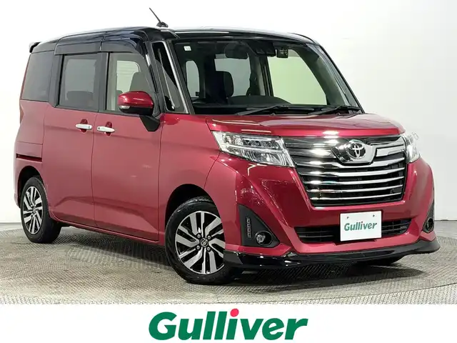 トヨタ ルーミー カスタムG 大阪府 2018(平30)年 3.7万km ブラックマイカ/マゼンダベリーメタリック アルパインナビ　後席モニター　クルコン　衝突軽減　バックカメラ　ＥＴＣ　シートヒーター　ドラレコ　スマートアシスト　クリアランスソナー　両側電動　アイドリングストップ　オートハイビーム　オートライト