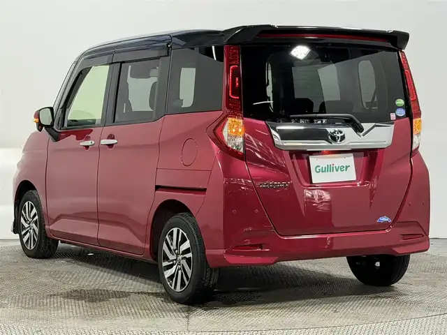 トヨタ ルーミー カスタムG 大阪府 2018(平30)年 3.7万km ブラックマイカ/マゼンダベリーメタリック アルパインナビ　後席モニター　クルコン　衝突軽減　バックカメラ　ＥＴＣ　シートヒーター　ドラレコ　スマートアシスト　クリアランスソナー　両側電動　アイドリングストップ　オートハイビーム　オートライト