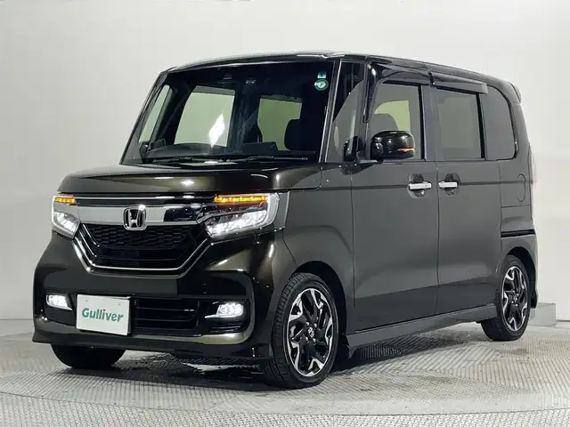 ホンダ Ｎ ＢＯＸ G EX ターボ ホンダセンシング 大阪府 2017(平29)年 2.6万km プレミアムグラマラスブロンズP ターボ　純正大型ナビＴＶ　ハーフレザー　レーダークルコン　衝突軽減　バックカメラ　ＥＴＣ　ドラレコ　両側電動　レーンアシスト　オートハイビーム　アイドリングストップ　ＬＥＤヘッドライト　スマートキー