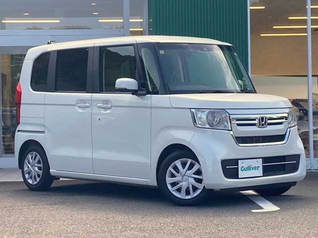 ホンダ Ｎ ＢＯＸ L 愛媛県 2021(令3)年 3.7万km プラチナホワイトパール 社外ナビ(AVN-R87) /・CD Bluetooth SD /バックカメラ /ETC /片側パワースライドドア /衝突軽減ブレーキ /レーンキープアシスト /レーダークルーズコントロール /コーナーセンサー  /LEDヘッドライト/運転席/助手席シートヒーター/●左右独立式リアセンターアームレスト/●充電用USBジャック2個口/●2列めロールサンシェード/●運転席/助手席コンビニフック付シートバックテーブル
