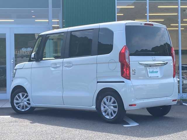 ホンダ Ｎ ＢＯＸ L 愛媛県 2021(令3)年 3.7万km プラチナホワイトパール 社外ナビ(AVN-R87) /・CD Bluetooth SD /バックカメラ /ETC /片側パワースライドドア /衝突軽減ブレーキ /レーンキープアシスト /レーダークルーズコントロール /コーナーセンサー  /LEDヘッドライト/運転席/助手席シートヒーター/●左右独立式リアセンターアームレスト/●充電用USBジャック2個口/●2列めロールサンシェード/●運転席/助手席コンビニフック付シートバックテーブル