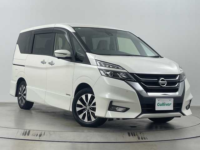 日産 セレナ ハイウェイスターVセレクションⅡ 埼玉県 2018(平30)年 5.8万km ブリリアントホワイトパール 純正ナビ/　(Bluetooth/iPod/CD/DVD/USB/FM/AM)/フルセグテレビ/全方位カメラ/純正フリップダウンモニター/ETC/両側パワースライドドア/パーキングアシスト/クルーズコントロール/衝突被害軽減ブレーキ/クリアランスソナー/プッシュスタート/オートLEDライト/純正フロアマット/純正16インチアルミホイール