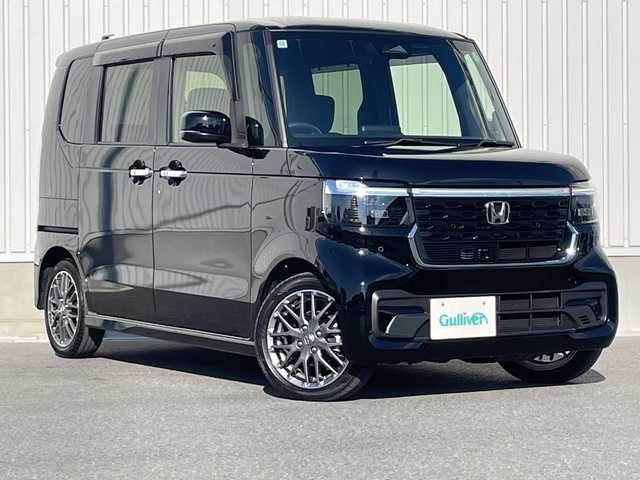 ホンダ Ｎ ＢＯＸ カスタム ターボ 群馬県 2024(令6)年 0.6万km クリスタルブラックパール ホンダセンシング/・LKA/・パーキングソナー/・衝突軽減ブレーキ/・踏み間違い/・オートハイビーム/純正メモリーナビ/（FM/AM/BT/）/フルセグTV/バックカメラ/両側パワースライドドア/シートヒーター（D席/N席）/ハーフレザー/オートブレーキホールド/プッシュスタート/LEDヘッドライト/純正フロアマット/純正AW