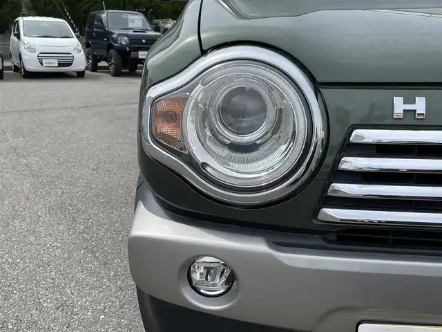 スズキ ハスラー Jスタイル Ⅱ 山形県 2016(平28)年 8.3万km クールカーキパールメタリック/ホワイト2トーンルーフ ４ＷＤ/純正ナビ/【CD/DVD/AM/FM/フルセグ/USB/BT/AUX)/ＨＩＤヘッドライト/フォグランプ/オートライト/ウィンカーミラー/ハーフレザーシート/前席シートヒーター/ブレーキアシスト/車線逸脱防止警報/グリップコントロール/ダウンヒルアシストコントロール/横滑り防止装置/プッシュスタート/スマートキー/電動格納ミラー/ドアミラーヒーター/純正ドアバイザー/純正フロアマット