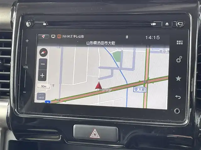 スズキ ハスラー Jスタイル Ⅱ 山形県 2016(平28)年 8.3万km クールカーキパールメタリック/ホワイト2トーンルーフ ４ＷＤ/純正ナビ/【CD/DVD/AM/FM/フルセグ/USB/BT/AUX)/ＨＩＤヘッドライト/フォグランプ/オートライト/ウィンカーミラー/ハーフレザーシート/前席シートヒーター/ブレーキアシスト/車線逸脱防止警報/グリップコントロール/ダウンヒルアシストコントロール/横滑り防止装置/プッシュスタート/スマートキー/電動格納ミラー/ドアミラーヒーター/純正ドアバイザー/純正フロアマット