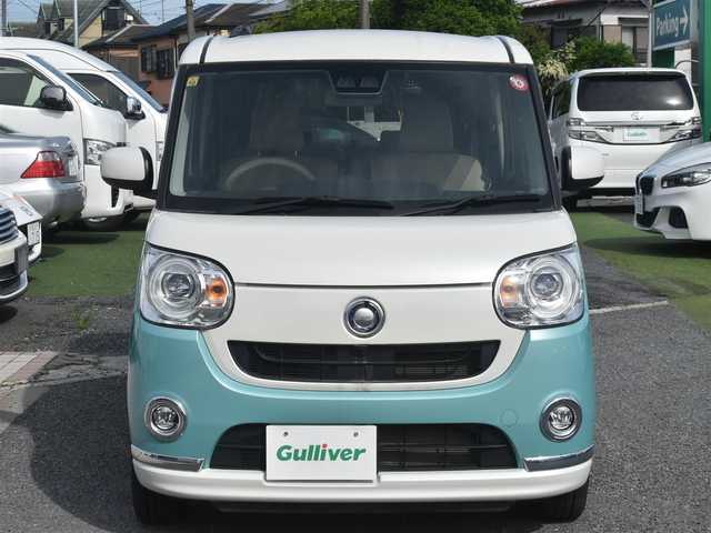 ダイハツ ムーヴ キャンバス G メイクアップ SA Ⅲ 神奈川県 2018(平30)年 1.4万km パールホワイトⅢ/ファインミントメタリック 2トーン ワンオーナー/メモリナビ/フルセグテレビ/バックカメラ/プッシュスタート/両側パワースライドドア/ドライブレコーダー/保証書/取説/ナビ説/記録(R.3.5)