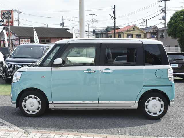 ダイハツ ムーヴ キャンバス G メイクアップ SA Ⅲ 神奈川県 2018(平30)年 1.4万km パールホワイトⅢ/ファインミントメタリック 2トーン ワンオーナー/メモリナビ/フルセグテレビ/バックカメラ/プッシュスタート/両側パワースライドドア/ドライブレコーダー/保証書/取説/ナビ説/記録(R.3.5)