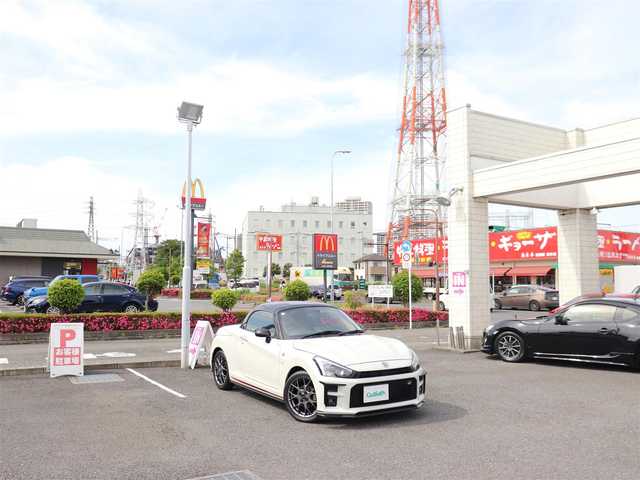 ダイハツ コペン GRスポーツ 神奈川県 2014(平26)年 3万km パールホワイトⅢ ワンオーナー/純正メモリナビ/フルセグテレビ/バックカメラ/アイドリングストップ/プッシュスタート/ETC/165/50R16 16インチBBS製7本Y字スポークアルミ/シートヒーター（運転席/助手席）/保証書/取説、ナビ説/スペアキー