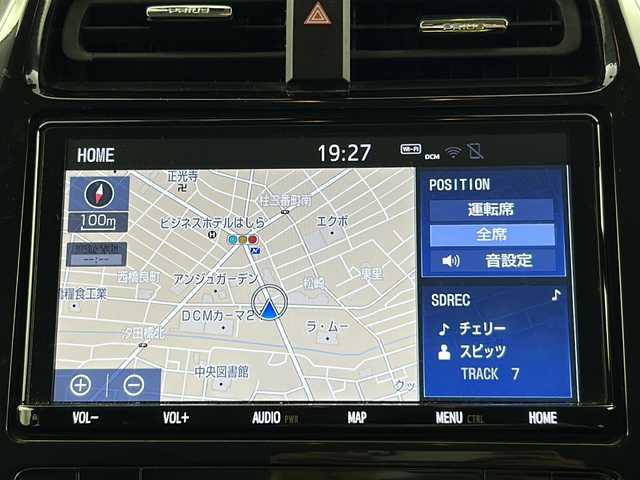トヨタ プリウス S 愛知県 2019(令1)年 6.6万km アティチュードブラックマイカ ワンオーナー/純正9インチSDナビ/（CD/DVD/SD/Bluetooth/AM/FM/フルセグTV)/バックカメラ/トヨタセーフティセンス/・衝突軽減ブレーキ/・レーンキープアシスト/・オートマチックハイビーム/・追従式クルーズコントロール/・誤発進抑制機能/ETC/純正ドライブレコーダー/LEDヘッドライト/純正アルミホイール/ステアリングスイッチ/純正フロアマット/スマートキー/プッシュスタート/スペアキー有