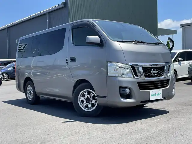 日産 ＮＶ３５０キャラバン DX 千葉県 2014(平26)年 16万km ブレードシルバー フリップダウンモニター/純正7インチSDナビ/CD DVD SD BT フルセグ/バックカメラ/社外15インチアルミホイール/純正フロアマット/電動格納ミラー/ドアバイザー/リモコンキー/ETC