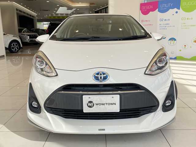 トヨタ アクア G ソフトレザーセレクション 埼玉県 2017(平29)年 3万km ライムホワイトパールクリスタルシャイン トヨタセーフティセンス/モデリスタエアロ/純正9インチSDナビ/　　CD/DVD/BT/フルセグ/バックカメラ/LEDオートライト/フォグランプ/レザーシート/純正アルミホイール/プッシュスタート/スマートキー2本/ビルトインETC