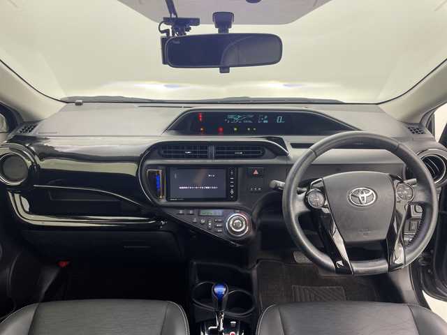 トヨタ アクア G ブラックソフトレザーセレ 愛知県 2014(平26)年 6万km ブラックマイカ 社外ナビ/・Bluetooth/・ワンセグテレビ/シートヒーター/バックカメラ/ＥＴＣ　/前後ドライブレコーダー/オートライト