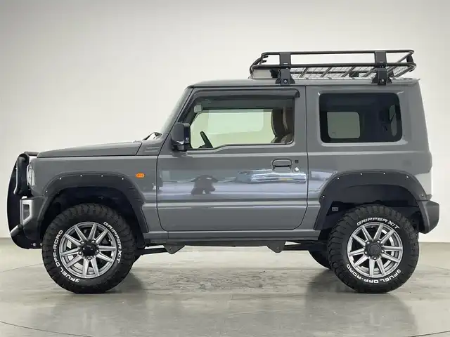 スズキ ジムニー XL 愛知県 2018(平30)年 3.6万km グラファイトグレーパールメタリック 社外ナビ　ＴＶ　ＤＶＤ　ＥＴＣ　シートーヒーター　レザー調シートカバー　プッシュスタート　カスタムパーツ多数　社外ＬＥＤ　ドライブレコーダー　リフトアップ　ルーフキャリア　純正ゴムマット　フォグ　禁煙