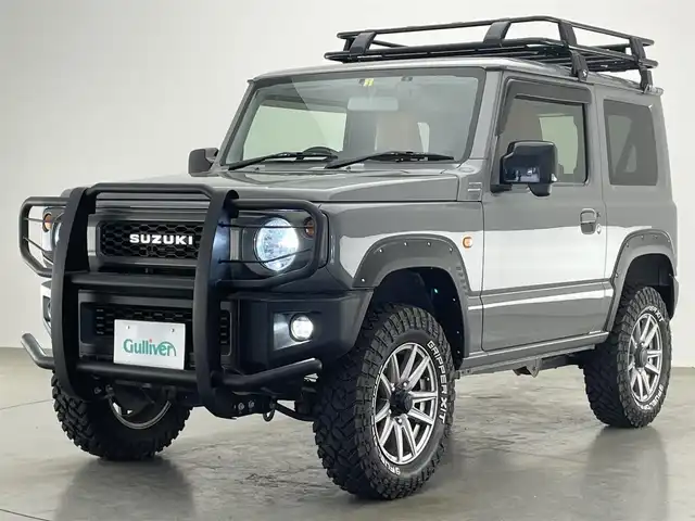 スズキ ジムニー XL 愛知県 2018(平30)年 3.6万km グラファイトグレーパールメタリック 社外ナビ　ＴＶ　ＤＶＤ　ＥＴＣ　シートーヒーター　レザー調シートカバー　プッシュスタート　カスタムパーツ多数　社外ＬＥＤ　ドライブレコーダー　リフトアップ　ルーフキャリア　純正ゴムマット　フォグ　禁煙