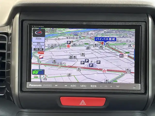 ホンダ Ｎ ＢＯＸ 2トーン カスタム ターボSSパッケージ 岡山県 2014(平26)年 8.2万km ミラノレッド 登録時走行距離81191キロ/社外SDナビ/AM/FM/Bluetooth/TV/CD/DVD/SD/無限エアロ/CTBA（シティブレーキアクティブシステム）/クルーズコントロール/バックカメラ/両側パワースライドドア/無限フロアマット/社外16インチAW/HIDヘッドライト/スマートキー/プッシュスタート/ETC