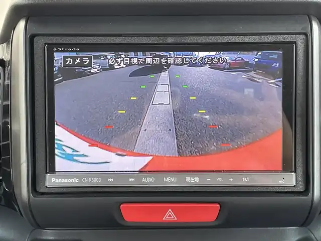 ホンダ Ｎ ＢＯＸ 2トーン カスタム ターボSSパッケージ 岡山県 2014(平26)年 8.2万km ミラノレッド 登録時走行距離81191キロ/社外SDナビ/AM/FM/Bluetooth/TV/CD/DVD/SD/無限エアロ/CTBA（シティブレーキアクティブシステム）/クルーズコントロール/バックカメラ/両側パワースライドドア/無限フロアマット/社外16インチAW/HIDヘッドライト/スマートキー/プッシュスタート/ETC