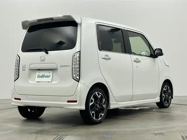 ホンダ Ｎ ＷＧＮ カスタム Lターボ ホンダS 岡山県 2022(令4)年 2.1万km プラチナホワイトパール 社外ナビ/・FM/AM/Bluetooth/フルセグ/CD/DVD/バックカメラ/ハーフレザーシート/・シートヒーター/ビルトインETC/LEDヘッドライト/ホンダセンシング/・衝突軽減ブレーキ/・車線逸脱警報/・バックソナー/・レーダークルーズコントロール/アイドリングストップ機能/横滑り防止/スマートキー2本/純正15インチアルミ/純正フロアマット/オートライト/オートエアコン