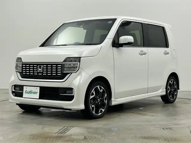 ホンダ Ｎ ＷＧＮ カスタム Lターボ ホンダS 岡山県 2022(令4)年 2.1万km プラチナホワイトパール 社外ナビ/・FM/AM/Bluetooth/フルセグ/CD/DVD/バックカメラ/ハーフレザーシート/・シートヒーター/ビルトインETC/LEDヘッドライト/ホンダセンシング/・衝突軽減ブレーキ/・車線逸脱警報/・バックソナー/・レーダークルーズコントロール/アイドリングストップ機能/横滑り防止/スマートキー2本/純正15インチアルミ/純正フロアマット/オートライト/オートエアコン