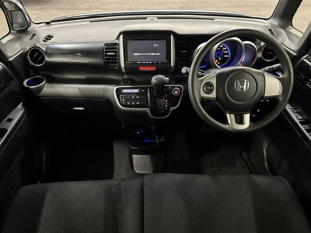 ホンダ Ｎ ＢＯＸ カスタム G Aパッケージ 佐賀県 2014(平26)年 5.8万km プレミアムダイナミックブルーパール ワンオーナー/衝突被害軽減システム/オートライト/社外7型ナビ/CD/DVD/フルセグTV/バックカメラ/両側パワースライドドア/ETC/オートライト/HIDライト/純正14インチアルミホイール/スマートキー/プッシュスタートボタン