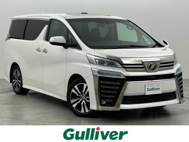 トヨタ ヴェルファイア Z Aエディション 福岡県 2019(平31)年 5.7万km ホワイトパールクリスタルシャイン サンルーフ　/後席モニター　/社外ナビ（ＢＴ，フルセグＴＶ）　/バックカメラ　/ＥＴＣ　/前後ドラレコ　/ＡＣＣ　/コーナーセンサー　/衝突軽減ブレーキ　/レーンキープ　/両側電動スライドドア　/パワーバックドア　/ＬＥＤ