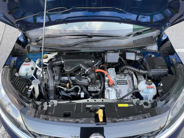 日産 ノート S 千葉県 2021(令3)年 1.7万km オーロラフレアブルーパール ワンオーナー/純正ナビ/　(CD/SD/Bluetooth)/フルセグTV/アラウンドビューモニター/インテリジェントルームミラー/ETC/エマージェンシーブレーキ/車線逸脱防止支援/後側方衝突防止支援/前後コーナーセンサー/オートハイビーム/オートライト/ヘッドライトレベライザー/ウィンカー付き電動格納ミラー/ドアバイザー/ダブル＆サイド＆カーテンエアバッグ/スマートキー×2/保証書＆取扱説明書/ナビ取扱説明書