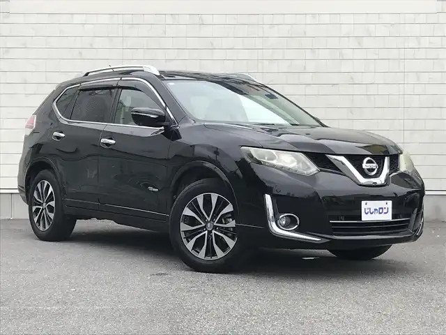 日産 エクストレイル ハイブリッド モード・プレミア 栃木県 2016(平28)年 10.3万km ダイヤモンドブラック 株)IDOMが運営する【じしゃロン小山店】の自社ローン専用車両になります。こちらは現金またはオートローンご利用時の価格です。自社ローンご希望の方は別途その旨お申付け下さい//純正フルセグナビ/（CD/DVD/AM/FMラジオ）/(Bluetooth)/スマートキー/プッシュスタート/バックカメラ/ＥＴＣ/エマージェンシーブレーキ/車線逸脱警報/ステアリングリモコン/電動格納ドアミラー/パワーウインドウ/防眩ミラー/オートライト