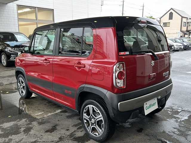 スズキ ハスラー X ターボ 京都府 2014(平26)年 2.4万km フェニックスレッドパール/ブルーイッシュブラックパール 純正ナビ/レーダーブレーキサポート/バックカメラ　/ターボ　/２トーンカラー　/スマートキー　/シートヒーター　/純正アルミホイール　/ウィンカーミラー　/フォグライト/アイドリングストップ/プッシュスタート　/オートライト　/衝突被害軽減システム　/横滑り防止装置/Wエアバック/AACエアコン