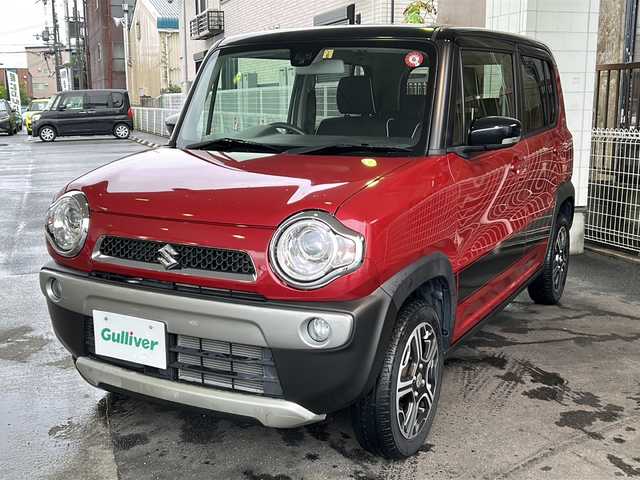 スズキ ハスラー X ターボ 京都府 2014(平26)年 2.4万km フェニックスレッドパール/ブルーイッシュブラックパール 純正ナビ/レーダーブレーキサポート/バックカメラ　/ターボ　/２トーンカラー　/スマートキー　/シートヒーター　/純正アルミホイール　/ウィンカーミラー　/フォグライト/アイドリングストップ/プッシュスタート　/オートライト　/衝突被害軽減システム　/横滑り防止装置/Wエアバック/AACエアコン