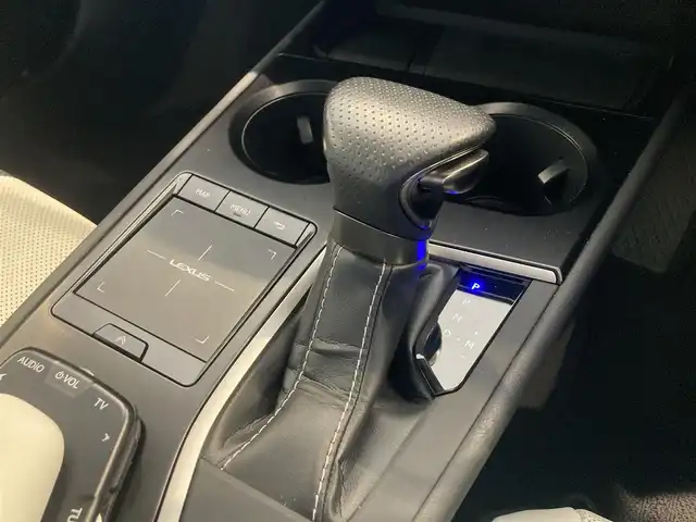 レクサス ＵＸ 200 Fスポーツ 熊本県 2019(令1)年 5万km ソニックチタニウム ・スマートキー/・プッシュスタート/・プリクラッシュセーフティ/・レーントレーシングアラート/・ブラインドスポットモニター/・パーキングサポートアラート/・道路標識認識/・先行車発進告知/・オートマチックハイビーム/・クルーズコントロール(追従式)/・アイボリー革シート/・前席パワーシート/・前席シートヒーター /・ハンドルヒーター /・純正メモリナビ/　【BD・Bluetooth・USB・SD・AUX・MSV】/・フルセグTV/・全方位カメラ/・ETC2.0/・ドライブレコーダー(前後録画)/・GPSレーダー/・パワーバックドア/・LEDヘッドランプ/・LEDフォグランプ/・純正マット/・純正バイザー