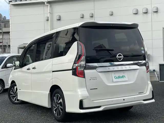 日産 セレナ ハイウェイスター V 兵庫県 2020(令2)年 2.2万km ブリリアントホワイトパール ・ワンオーナー/・純正OP10インチナビ（MM520D-L）/・地デジ/DVD/BT/・ナビ連動ドライブレコーダー前後/・アラウンドビューモニター/・ステアリングリモコン/・両側パワースライドドア/・ETC/・純正16インチAW/・オートLEDヘッドランプ/・インテリジェントルームミラー/・プロパイロット/・LDW（車線逸脱警報）/・LDP（車線逸脱防止支援）/・BSW（後側方車両検知警報）/・BSI（後側方衝突防止支援）/・エマージェンシーブレーキ/・標識認識機能/・ハイビームアシスト