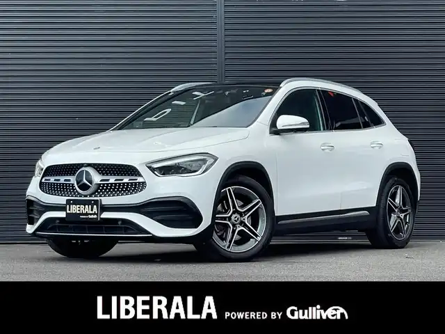 メルセデス・ベンツ ＧＬＡ２００ｄ 4マチック AMGライン 山梨県 2021(令3)年 2.9万km ポーラホワイト １オーナー/パノラマＳＲ/黒半革/シートＨ　/純正ＨＤＤナビ　/フルセグ　/ＡｐｐｌｅＣａｒＰｌａｙ　/ＡｎｄｒｏｉｄＡｕｔｏ　/全方位カメラ　/ＬＥＤヘッドライト　/オートハイビーム　/パワーバックドア　/フットオープナ/パドルシフト/社外レーダー/