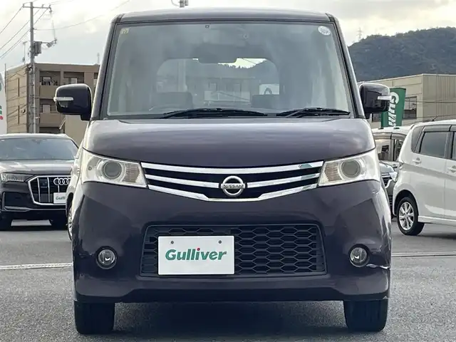 日産 ルークス ハイウェイスター ターボ 広島県 2010(平22)年 8.2万km ミステリアスバイオレットパール 社外ディスプレイオーディオ/（Bluetooth/Applecarplay/androidauto/USB）/ドアバイザー/プッシュスタート/両側パワースライドドア/ETC/HIDヘッドライト/ドライブレコーダー（前方のみ）