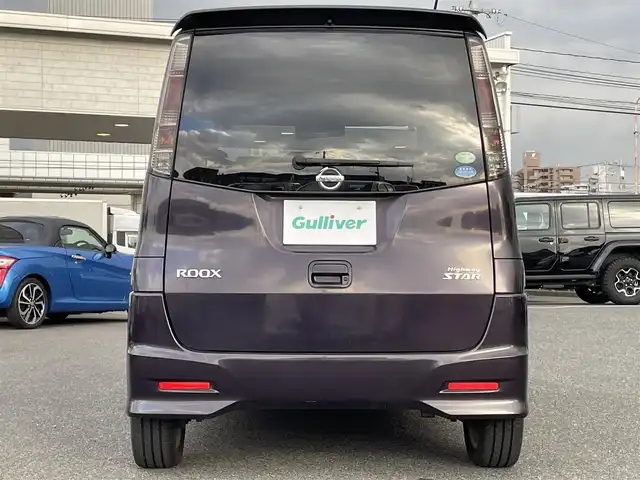 日産 ルークス ハイウェイスター ターボ 広島県 2010(平22)年 8.2万km ミステリアスバイオレットパール 社外ディスプレイオーディオ/（Bluetooth/Applecarplay/androidauto/USB）/ドアバイザー/プッシュスタート/両側パワースライドドア/ETC/HIDヘッドライト/ドライブレコーダー（前方のみ）