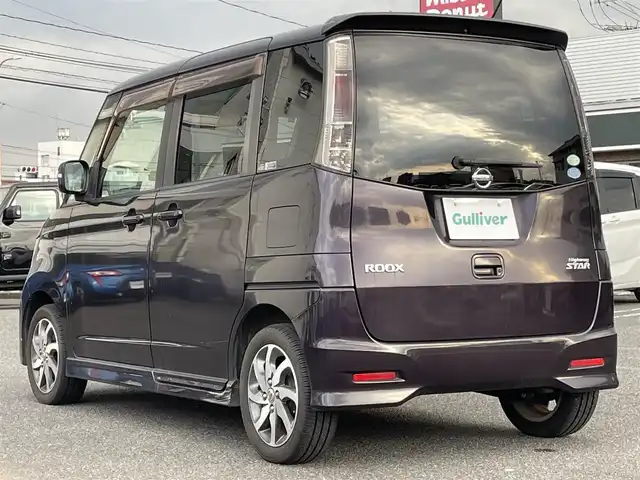 日産 ルークス ハイウェイスター ターボ 広島県 2010(平22)年 8.2万km ミステリアスバイオレットパール 社外ディスプレイオーディオ/（Bluetooth/Applecarplay/androidauto/USB）/ドアバイザー/プッシュスタート/両側パワースライドドア/ETC/HIDヘッドライト/ドライブレコーダー（前方のみ）