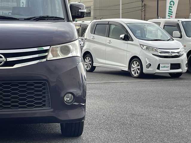 日産 ルークス ハイウェイスター ターボ 広島県 2010(平22)年 8.2万km ミステリアスバイオレットパール 社外ディスプレイオーディオ/（Bluetooth/Applecarplay/androidauto/USB）/ドアバイザー/プッシュスタート/両側パワースライドドア/ETC/HIDヘッドライト/ドライブレコーダー（前方のみ）