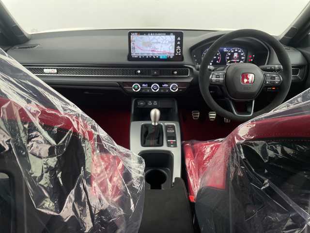 ホンダ シビック タイプR 埼玉県 2025(令7)年 0.1千km チャンピオンシップホワイト 登録済未使用車　/純正メーカーナビ　/バックカメラ　/フルセグＴＶ　/ＢＳＭ　/前後コーナーセンサー　/タイプＲ専用セミバケットシート　/ＨｏｎｄａＬｏｇＲ　/ビルトインＥＴＣ２．０　/レーダークルーズコントロール