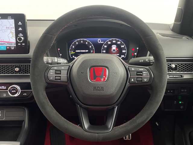 ホンダ シビック タイプR 埼玉県 2025(令7)年 0.1千km チャンピオンシップホワイト 登録済未使用車　/純正メーカーナビ　/バックカメラ　/フルセグＴＶ　/ＢＳＭ　/前後コーナーセンサー　/タイプＲ専用セミバケットシート　/ＨｏｎｄａＬｏｇＲ　/ビルトインＥＴＣ２．０　/レーダークルーズコントロール