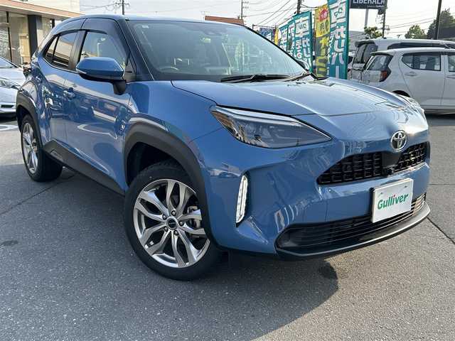 トヨタ ヤリスクロス Z 長野県 2021(令3)年 2.1万km グレイッシュブルー ４WD/純正ディスプレイオーディオナビ/・Bluetooth/DVD/TV/360度バックカメラ/純正ETC2.0/クルーズコントロール追走あり/社外ドライブレコーダー前後/純正フロアマット/運転席パワーシート/ハーフレザーシート/前席シートヒーター/社外18インチAW/前後コーナーセンサー/LEDオートライト/オートマチックハイビーム/純正AWノーマルタイヤ積み込み/電格ミラー/ドアバイザー/スペアキー/取り扱い説明書/保証書