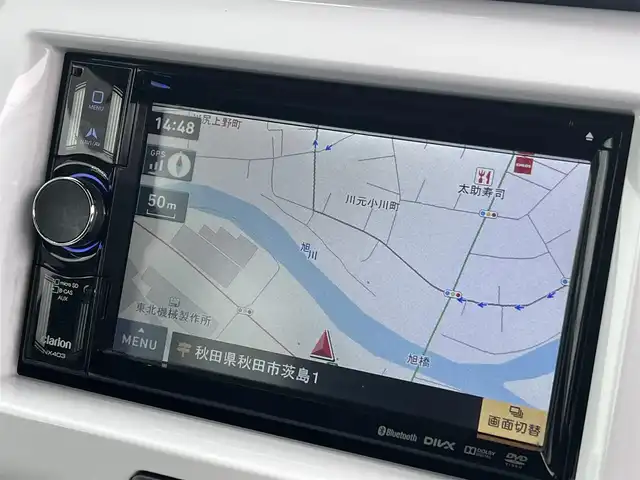 スズキ ハスラー X ターボ 秋田県 2014(平26)年 4.5万km フェニックスレッドパール/ブルーイッシュブラックパール 社外ナビ/衝突軽減システム/４WD/スマートキー/バックカメラ/社外アルミ/LEDヘッドライト/アイドリングストップ/プッシュスタート/ダウンヒルアシストコントロール/ETC/D席シートヒーター/純正フロアマット/純正ドアバイザー/ドライブレコーダー/オートライト/オートエアコン/パワーステアリング/パワーウィンドウ/横滑り防止/盗難防止装置/電動格納ウィンカーミラー