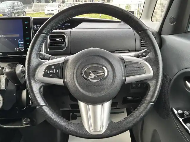 ダイハツ タント カスタム RS SAⅡ 兵庫県 2016(平28)年 5.9万km ブラックマイカメタリック フローディングナビ/ETC/革巻きステアリングハンドル/ステアリングスイッチ/両側パワースライドドア/バックカメラ/YUPITERUレーダー/スマートキー/フルセグTV/横滑り防止装置/衝突被害軽減システム/LEDヘッドライト/BT