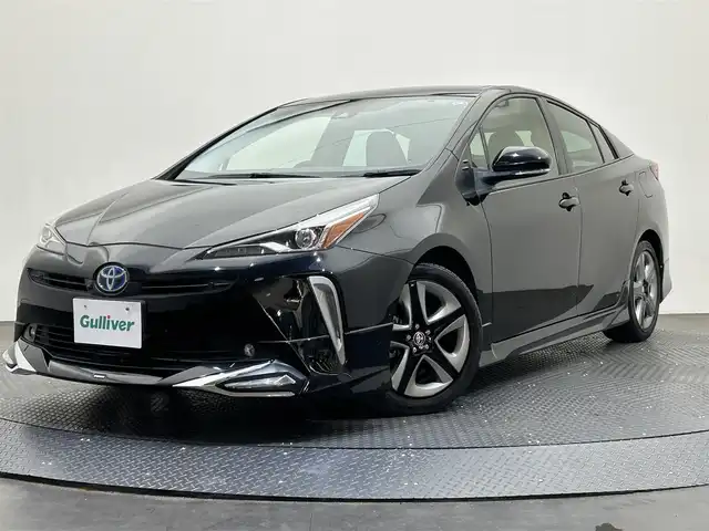 トヨタ プリウス Sツーリングセレクション 愛媛県 2022(令4)年 3.8万km アティチュードブラックマイカ ワンオーナー/純正9型ナビ/(Bluetooth/フルセグ)/モデリスタエアロ/全周囲カメラ/運転席/助手席シートヒーター/レーダークルーズコントロール/100V充電/衝突被害軽減システム/コーナーセンサー/レーンキープアシスト/オートマチックハイビーム/オートライト/ステアリングスイッチ/ウインカーミラー/EVモード/保証書/取扱説明書