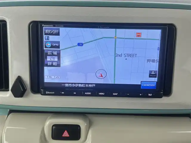 ダイハツ ムーヴ キャンバス G ブラックインテリア VS SAⅢ 愛知県 2021(令3)年 3.4万km パールホワイトⅢ/ファインミントメタリック 2トーン ・社外7インチナビ/・全方位カメラ/・Bluetooth/・ワンセグTV/・スマートアシスト/・衝突被害軽減システム/・横滑り防止装置/・レーンキープアシスト/・オートライト/・LEDフォグランプ/・両側パワースライドドア/・ドライブレコーダー/・ETC/・シートヒーター/・プッシュスタート/・スマートキー/・スペアキー