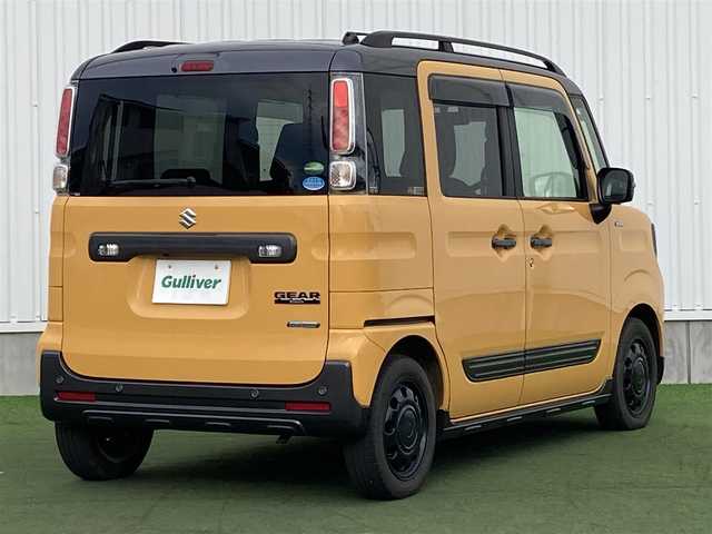 スズキ スペーシア ギア HYBRID XZ 香川県 2019(令1)年 4万km アクティブイエロー/ガンメタリック2トーン 登録時走行距離：39507km/カロッツェリアメモリナビ/　CD DVD BT　フルセグTV/バックカメラ/両側パワースライドドア/デュアルセンサーブレーキサポート/レーンキープアシスト/クリアランスソナー/アイドリングストップ/横滑り防止装置/LEDヘッドライト/オートライト/フォグランプ/サーキュレーター/ロールサンシェード/シートヒーター/ETC/ステアリングスイッチ/プッシュスタート/スマートキー